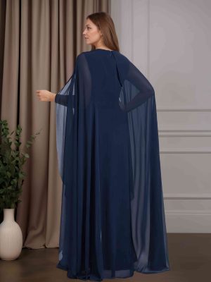 Jumpsuits Scoop Neck Cap Sleeves Floor-Length Plus Size Mother of the Bride Pantsuits with Beaded