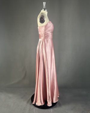 Sweetheart Satin Floor Length Prom Dresses
